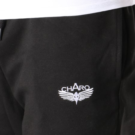 Charo - Pantalon Jogging Hall Of Fame Noir Gris Chiné