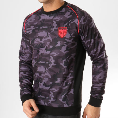 Charo - Sweat Crewneck On The Pitch WY4258 Camouflage Noir