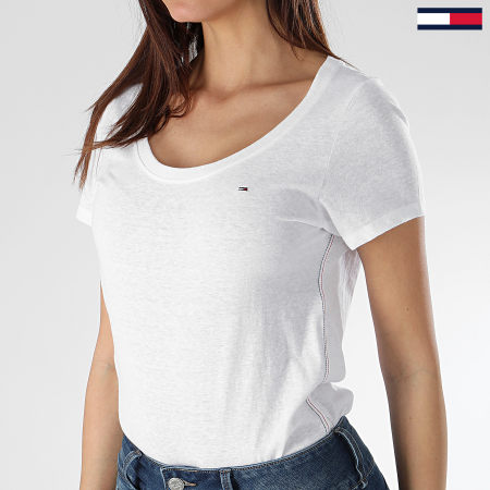 Tommy Jeans - Tee Shirt Femme Original Triblend 4435 Blanc