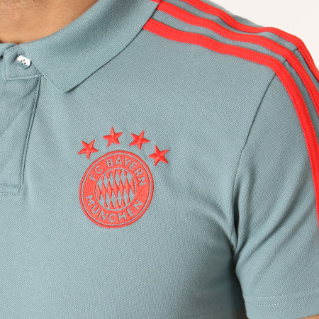 Adidas Performance - Polo Manches Courtes FC Bayern München CW7282 Vert Rouge