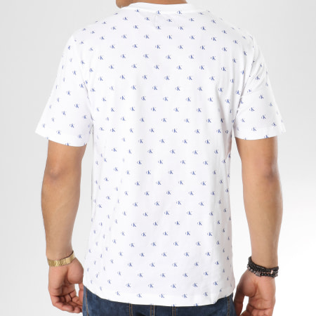 Calvin Klein - Tee Shirt Monogram 0434 Blanc