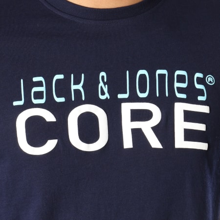 Jack And Jones - Tee Shirt Foam Bleu Marine