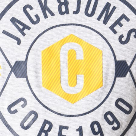 Jack And Jones - Tee Shirt Fresco Gris