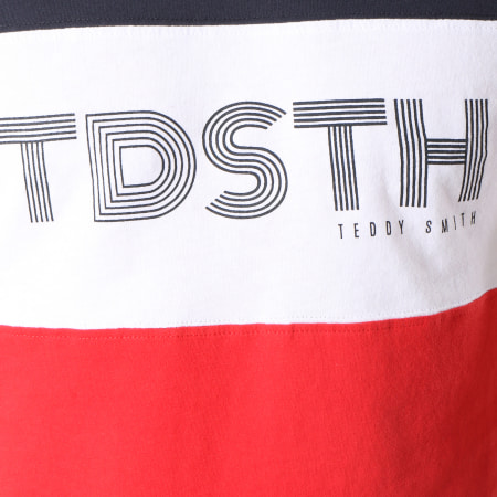 Teddy Smith - Tee Shirt Thou Bleu Marine Blanc Rouge