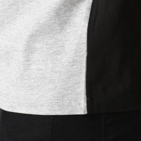 Antony Morato - Tee Shirt Avec Bande MMKS01474 Noir Gris Chiné