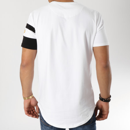 Gianni Kavanagh - Tee Shirt Oversize Bandes Brodées GKG000905 Blanc Noir