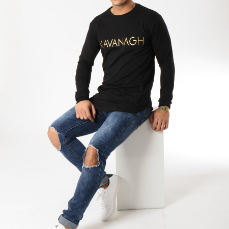 Gianni Kavanagh - Tee Shirt Manches Longues Oversize GKG000684 Noir