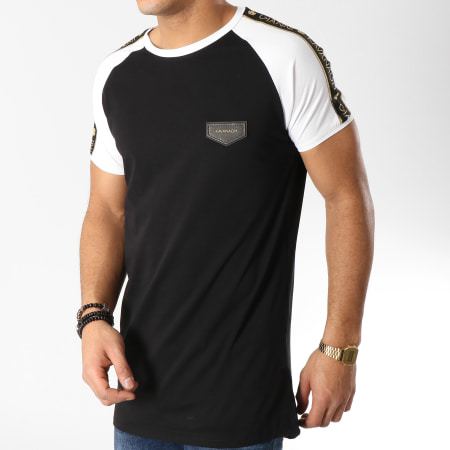 Gianni Kavanagh - Tee Shirt Oversize Avec Bandes GKG000940 Noir Blanc
