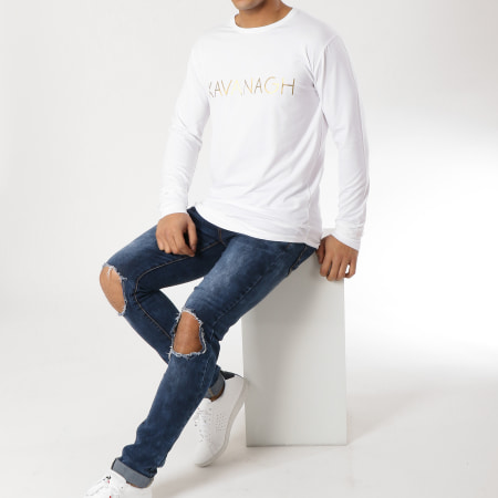 Gianni Kavanagh - Tee Shirt Manches Longues Oversize GKG000684 Blanc
