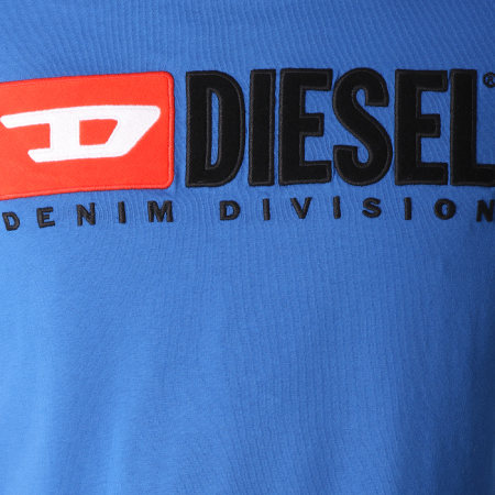 Diesel - Tee Shirt Just Division 00SH0I-0CATJ Bleu Ciel