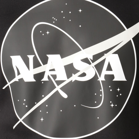 NASA - Sweat Capuche Insignia Front Desaturate Noir