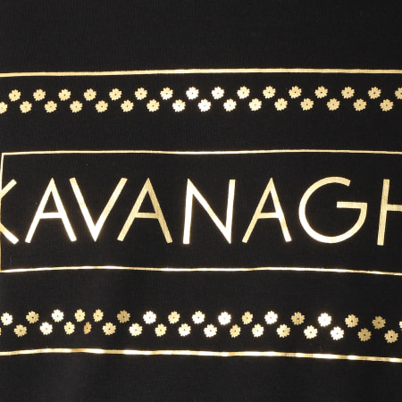 Gianni Kavanagh - Tee Shirt Oversize Box Gold Noir Doré