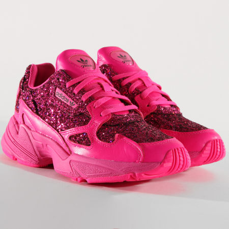 adidas - Baskets Femme Falcon BD8077 Shock Pink Core Purple 