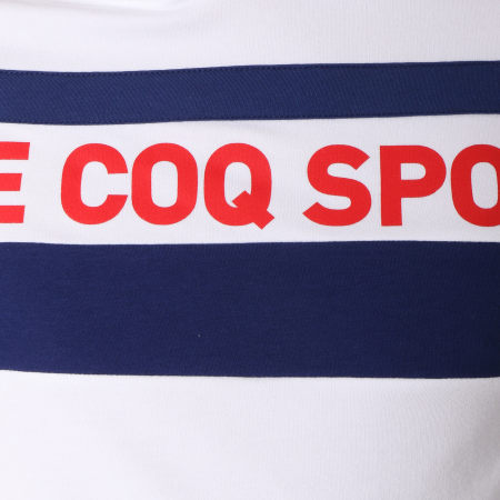 Le Coq Sportif - Sweat Capuche Ess Saison N2 1911308 Blanc Bleu Marine Rouge