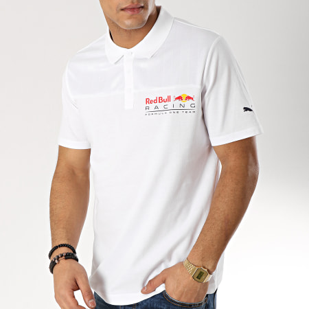 Puma - Polo Manches Courtes Red Bull Racing 577772 Blanc