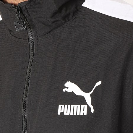 Puma - Veste Zippée Iconic T7 577977 01 Noir Blanc