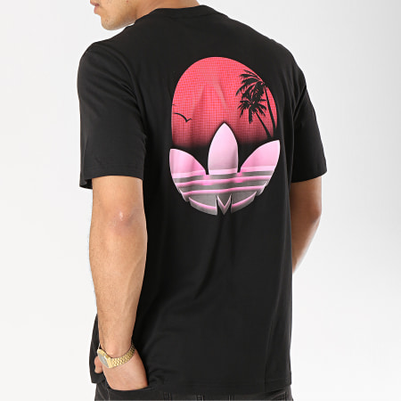 Adidas Originals - Tee Shirt Tropical DV2057 Noir Rose