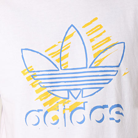 Adidas Originals - Tee Shirt Trefoil Art DV3279 Blanc