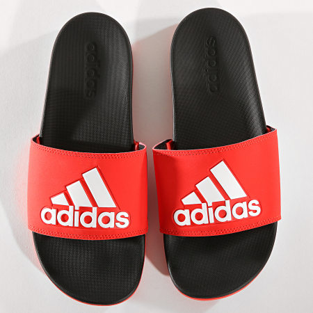 Adidas Sportswear - Claquettes Adilette Comfort F34722 Rouge Noir