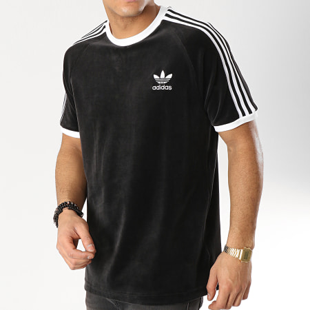 Adidas Originals - Tee Shirt Avec Bandes Cozy DX3624 Noir Blanc