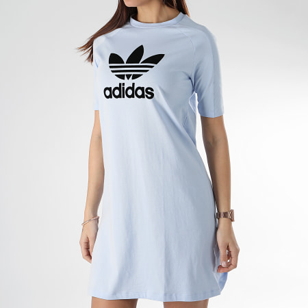 Adidas Originals - Robe Tee Shirt Femme DU9878 Bleu Clair