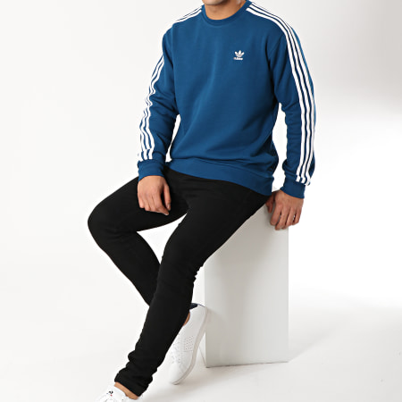 Adidas Originals - Sweat Crewneck Monogram DV2069 Bleu Marine