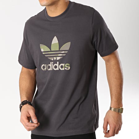 Adidas Originals - Tee Shirt Infill DX3674 Gris Anthracite Camouflage