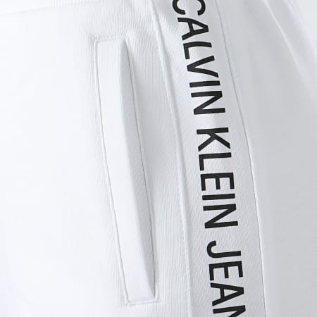 Calvin Klein - Jupe Femme Avec Bandes Side Logo 0378 Blanc