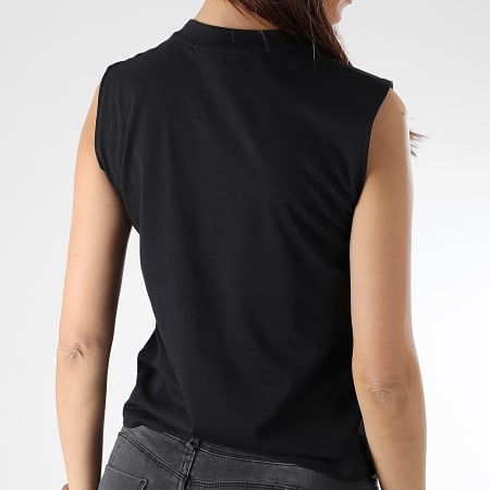 Calvin Klein - Tee Shirt Femme Muscle 0509 Noir Blanc