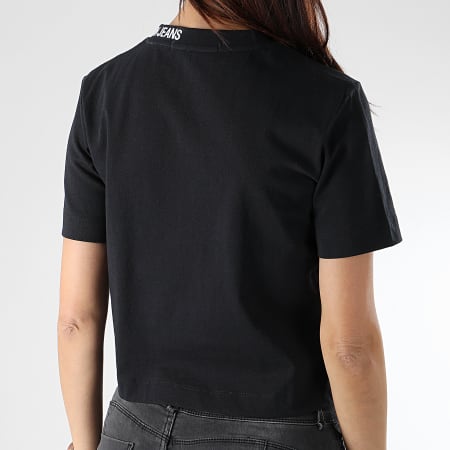 Calvin Klein - Tee Shirt Crop Femme Skater 0578 Noir