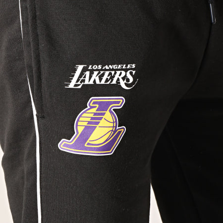 New Era - Pantalon Jogging Stripe Piping Los Angeles Lakers 11904443 Noir