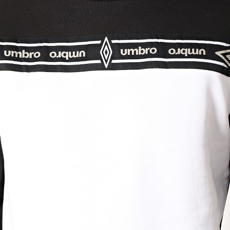 Umbro - Sweat Crewneck Avec Bande Authentic 697330-60 Noir Blanc