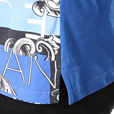 Versace Jeans Couture - Polo Manches Courtes Contrast B3GTA7P9-36610 Bleu Clair Renaissance