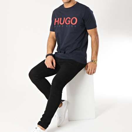 HUGO - Tee Shirt Dolive 50406203 Bleu Marine