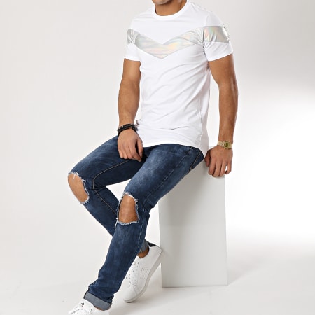 Terance Kole - Tee Shirt Oversize 98238 Blanc Argenté
