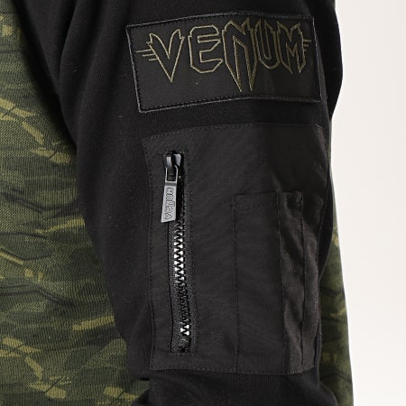 Venum - Sweat Zippé Capuche Tramo 2.0 03602 Vert Kaki Camouflage Noir