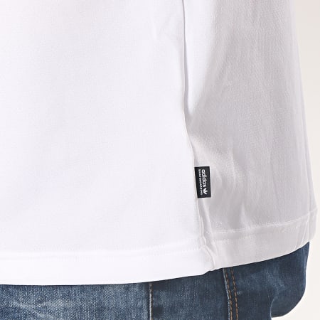 Adidas Originals - Tee Shirt De Sport Avec Bandes Club DU8316 Blanc Noir