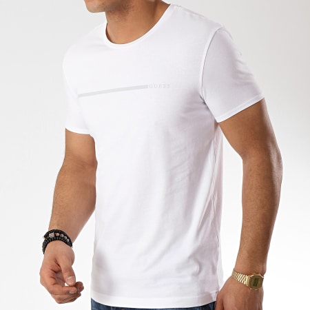 Guess - Tee Shirt U92M00-JR00A Blanc