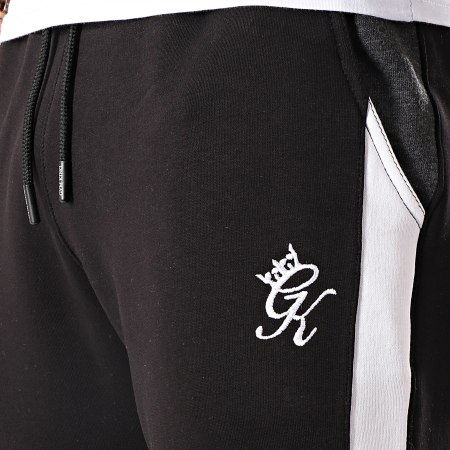 Gym King - Pantalon Jogging Gambino Noir Blanc Gris 