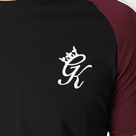 Gym King - Tee Shirt Oversize Contrast 1104 Noir Bordeaux Vert