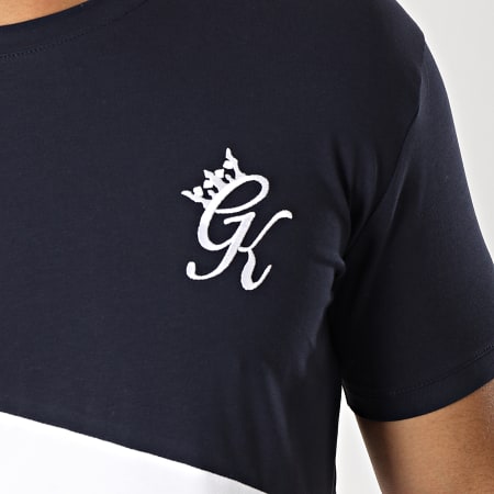 Gym King - Tee Shirt Oversize La Roca 1129 Blanc Bleu Marine