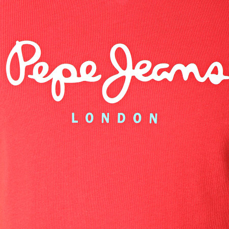 Pepe Jeans - Tee Shirt Eggo V Rouge