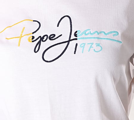 Pepe Jeans - Tee Shirt Femme Leila Blanc