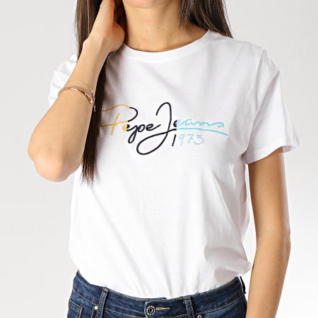 Pepe Jeans - Tee Shirt Femme Leila Blanc
