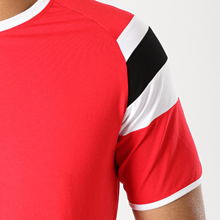 Terance Kole - Tee Shirt Oversize 98216-3 Rouge Blanc Noir