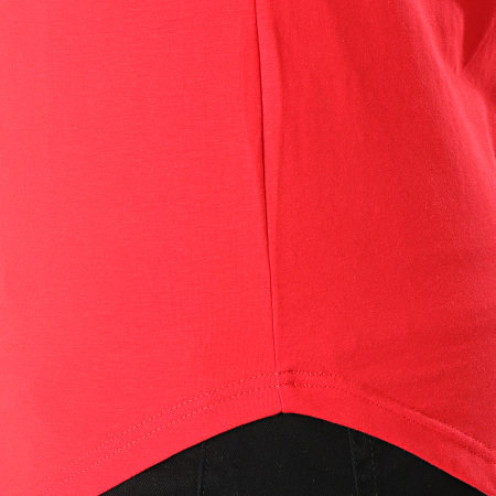 Terance Kole - Tee Shirt Oversize 98216-3 Rouge Blanc Noir