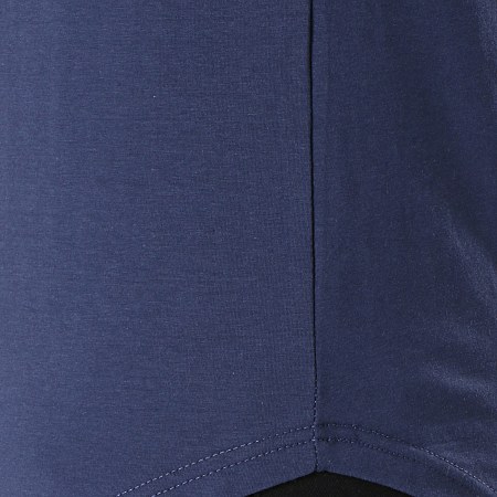 Terance Kole - Tee Shirt Oversize 98216-4 Bleu Marine Blanc Rouge
