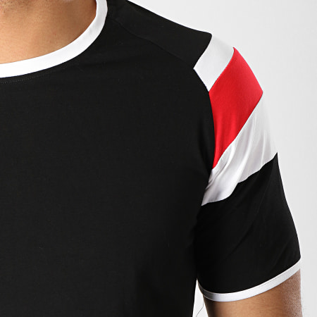 Terance Kole - Tee Shirt Oversize 98216-2 Noir Blanc Rouge