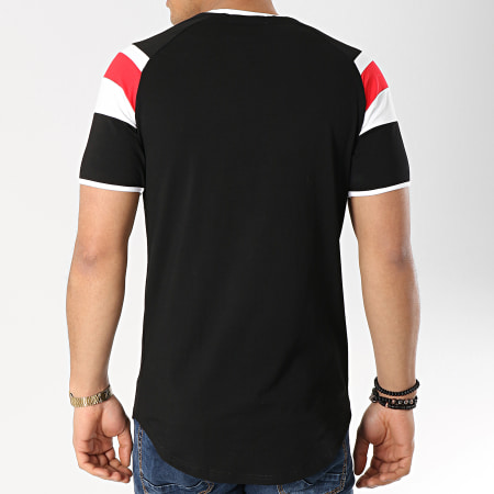 Terance Kole - Tee Shirt Oversize 98216-2 Noir Blanc Rouge