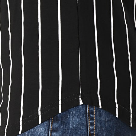 Terance Kole - Tee Shirt Oversize 98207-2 Noir Blanc